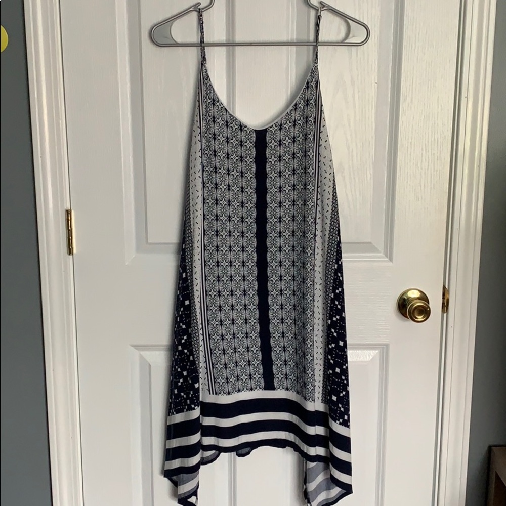 Maurice’s navy and white shift dress